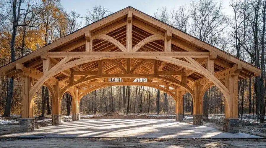 別墅防腐木涼亭定制解決方案