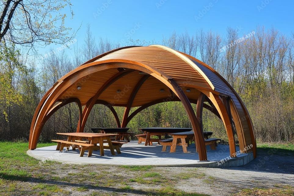 別墅庭院涼亭定制方案